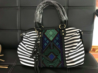 Montana Striped Aztec Embroidered Bag