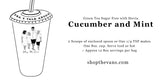 Cucumber Mint Sugar Free with Stevia