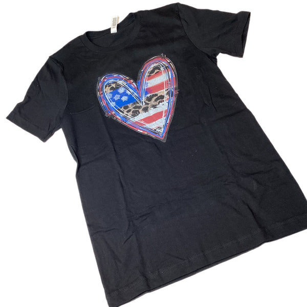 Americana Heart (Short Sleeve T-Shirt)